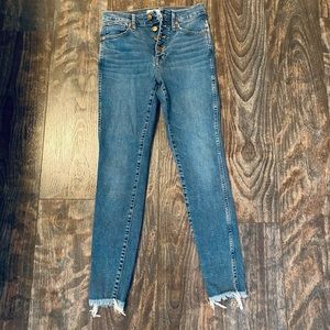 Madewell button fly crop Jean